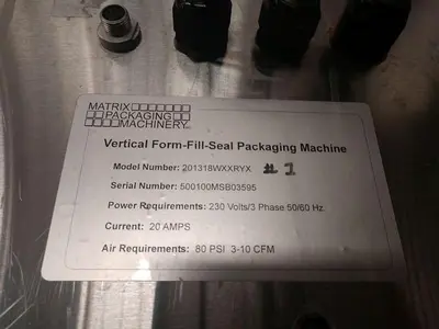 USED MATRIX PACKAGING 201318WXXRYX