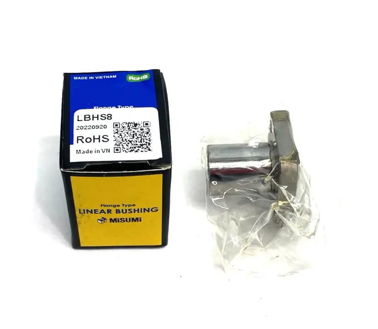 New | in-Stock MISUMI FLANGED LINEAR BALL BEARING WITH ROTARY CAPABILITY, SQUARE FLANGE Bearings | Maverick Industrial Sales #1101051