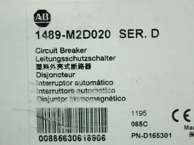 New | in-Stock ALLEN BRADLEY 1489M2D020 Circuit Breakers Ohio US | HGR 24 #907544