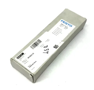 New | in-Stock Festo Single Solenoid Valve, 5/2-way, G1/8 Connection 19749 Solenoid Valves Michigan US | Maverick Industrial Sales #1400622