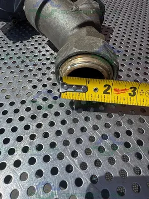 USED GEMU 514/40/D195 PNEUMATIC ANGLE SEAT VALVE, PST 4-10 180°C W/ 1 1/2" FITTING