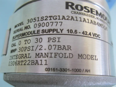 USED Rosemount 3051 S2 TG 1A2A11A1AB4M5Q4