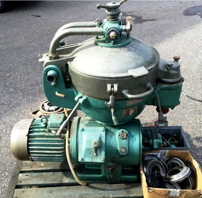 (2) Alfa-Laval MAB 207S-24-60 oil purifiers, SS.