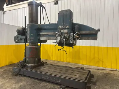 7' X 17" CARLTON MODEL #3A RADIAL ARM DRILL: STOCK 15026