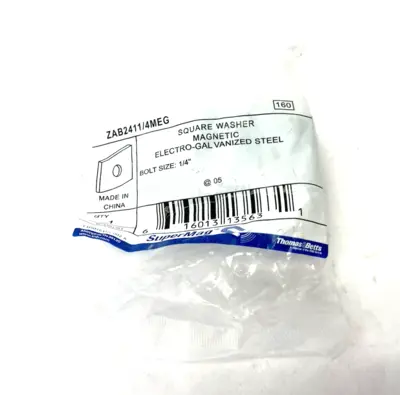 New | in-Stock Thomas&Betts Square Washer Magnetic Electro-Gal. Steel Hardware Washers Michigan US | Maverick Industrial Sales #1400535
