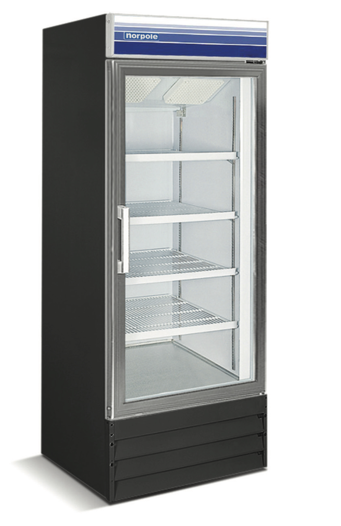 23 cu ft 1 Door Merchandiser Freezer (Black)