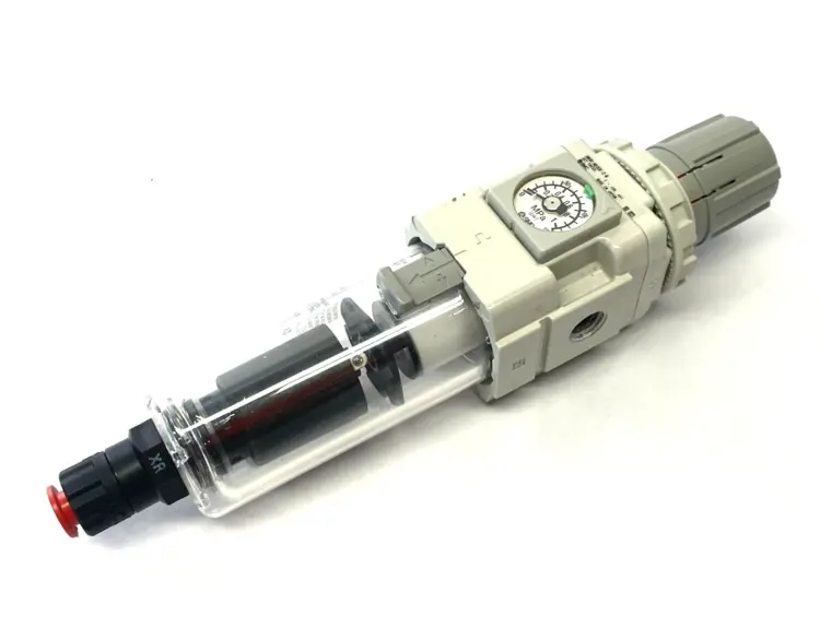 Used SMC Modular Filter Regulator, 1/4" NPT Ports, AW MASS PRO Air Pressure Regulators Michigan US | Maverick Industrial Sales #1394833