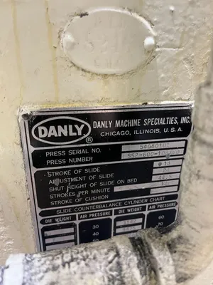 DANLY SS2-600-108-60 Straight Side Double Crank Press | Universal Press & Machinery (UPM) (7)