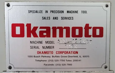 OKAMOTO ACC-12-24ST Grinders, Surface | Machinery Central (8)