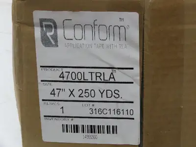 Conform 4700LTRLA Heavyweight Paper Premask Graphics Vinyl Rtape 47" x 250 YD