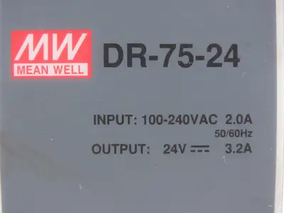 Mean Well DR-120-24 PLC Power Supply 24VDC 3.2/5A 100-240V Mixed Lot of 3