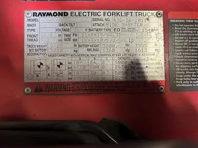 Used 2016 RAYMOND 4750C60 4-Wheel Sit down Electric Counterbalance Forklifts Illinois US | Somerset Equipment Sales #1546131