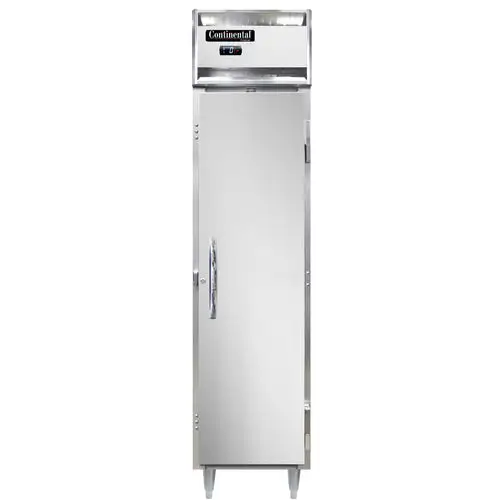 Continental D1FSENSA 17 3/4" Designer Slim Line One Section Reach In Freezer, (1) Right Hinge Solid Door, 115v