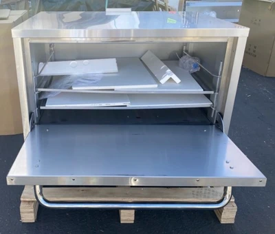 171-0094 36” Gas Double Deck Countertop Stone Pizza Oven