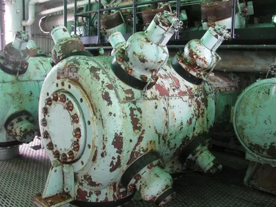 Used Cooper Bessemer GMVH10 Qty 2 Lubricated Reciprocating Air Compressors Oklahoma US | Borderless Services #1378271