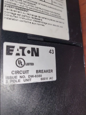 USED Eaton NZMN3-VE400-NA