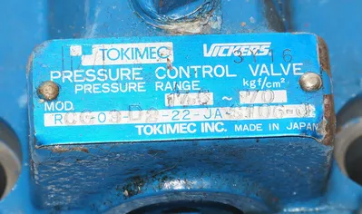 USED VICKERS/TOKIMEC RCG-03-D2-22-JA-S106-J PRESSURE CONTROL VALVE RCG03D222JAS106J