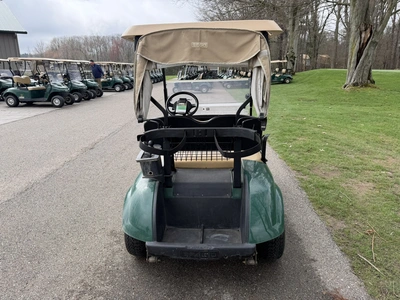 (1) 2015 E-Z-Go golf cart with a Kawasaki gas engine, includes Club canopy and ball washer, fold-dow...