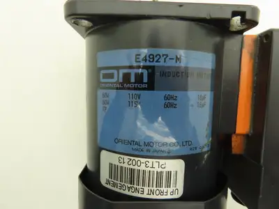Oriental Motor E4927-M Induction Motor 60W 1450 RPM 115VAC 1PH Pinion Shaft