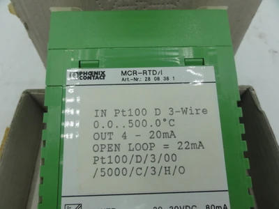 NEW PHOENIX CONTACT MCR RTD/I