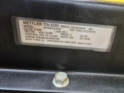 Used METTLER TOLEDO 9476GDGAKB Checkweighers (Misc) Wisconsin US | Packer City Sales #1339157
