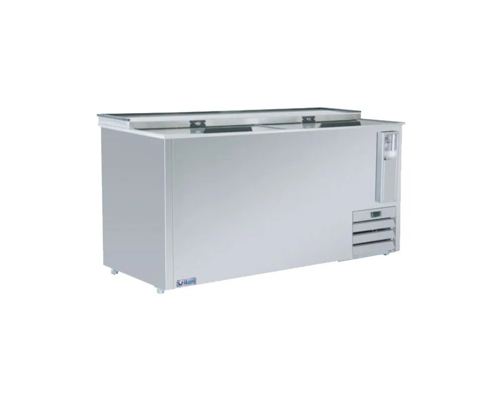 45-0176 IKON IBC-64SS Self Contained 2 Door Stainless Steel Bottle Cooler