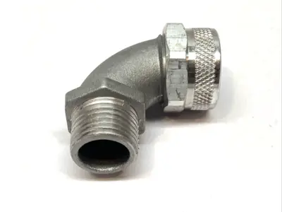 New | in-Stock Remke Cord Grip Less Bushing Aluminum 90 Degrees 1/2" Electrical Fittings Michigan US | Maverick Industrial Sales #1399960