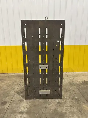 72" H X 36" W STEEL SLOTTED ANGLE PLATE: STOCK #23589