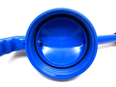USED OILSAFE STRETCH SPOUT LID, BLUE