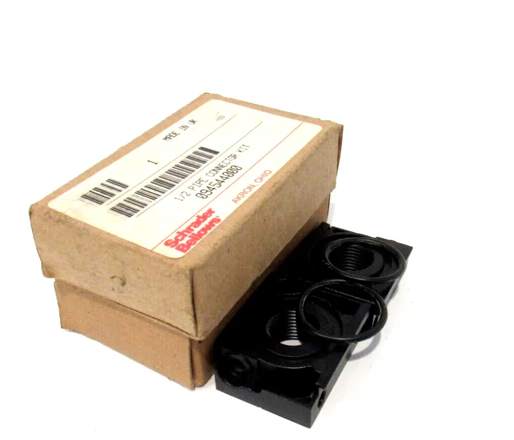 LOT OF 2 NEW SCHRADER BELLOWS 094544000 1/2" PIPE CONNECTOR KIT