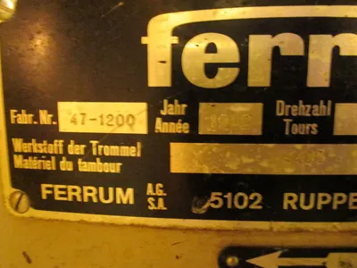 (4) Ferrum DSZ-URF 1250/630 perforate basket centrifuges, 316L SS.