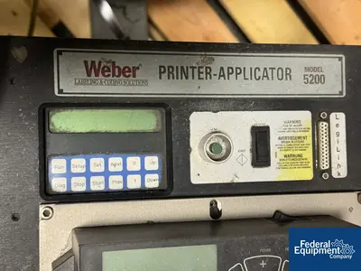 USED Weber Marking Weber Case Labeler, Model W5200v2