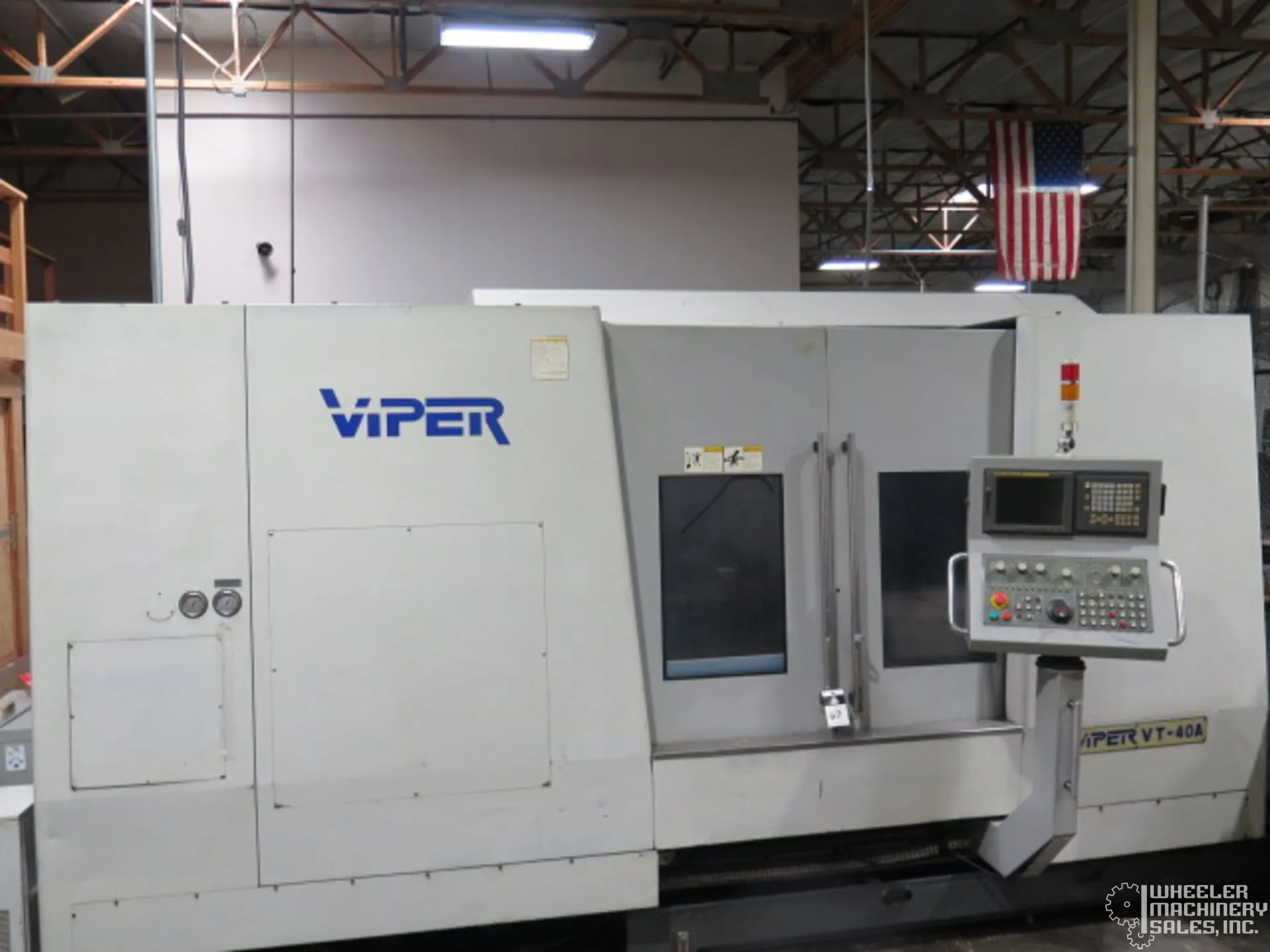2005 Mighty Viper VT-40A CNC Lathe #7106 #2