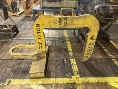 10 TON X 40" WIDE MAZZELLA C-HOOK CRANE COIL LIFTER: STOCK #23568