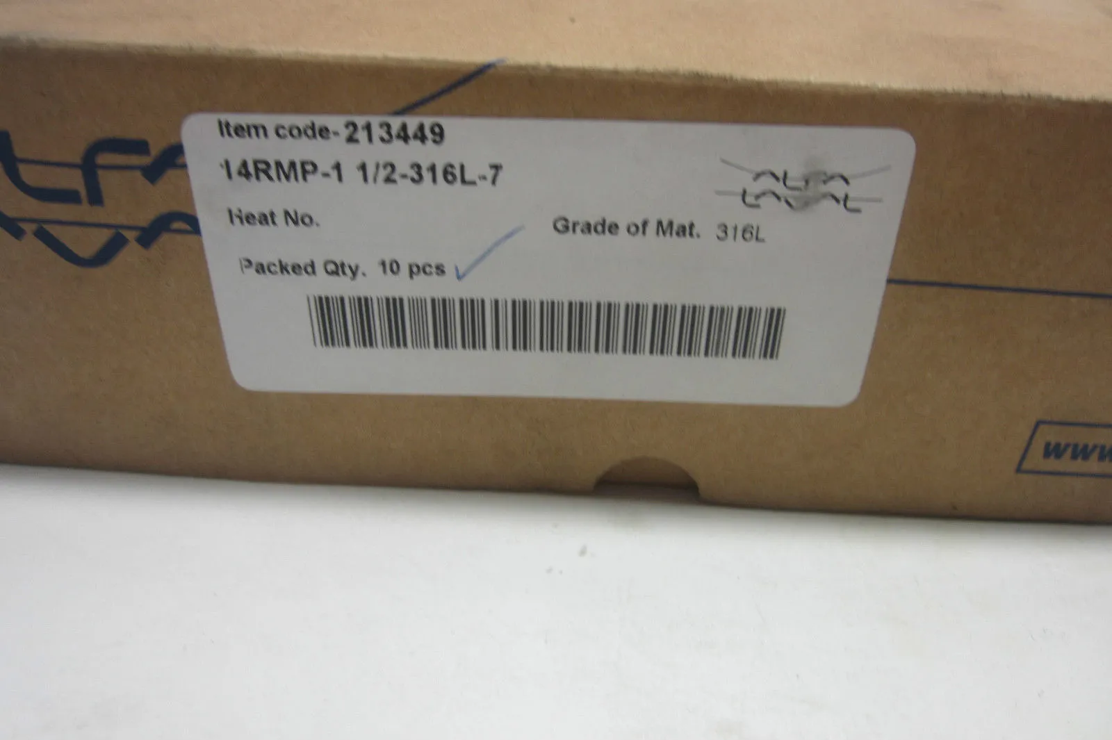 10 NEW ALFA LAVAL 14RMP-1 1/2-316L-7 SLEEVE 213449 14RMP112316L7