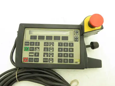 ABB 3HAB 2136-1 Robot Teach Pendant Keypad Handheld 35' Cord *Read Description
