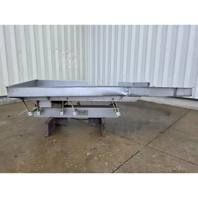Used 46“ W X 93“ L X 6“ D Allen Fruit Co Vibrating Feeder Shaker Conveyor