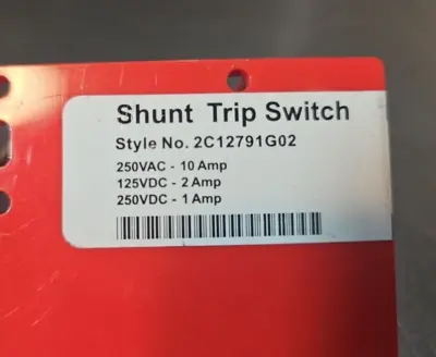 Eaton 2C12791G02 Circuit Breaker Shunt Trip Switch Assy 250VAC 250VDC (BIN742)