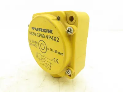 Turck NC50-CP80-VP4X2 Capacitive Sensor 10-65VDC 4-Wire PNP Fine Adjustment