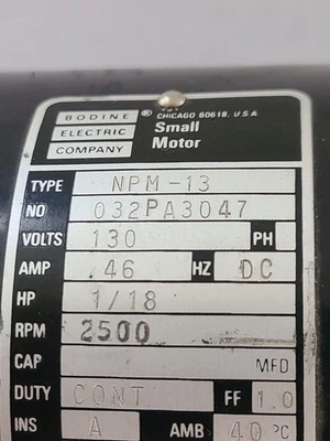 USED Bodine 1 / 7