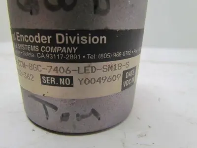 BEI H25D-SS-CCW-8GC-7406-LED-SM18-S H25 Absolute Optical Encoder 7.5-24VDC In