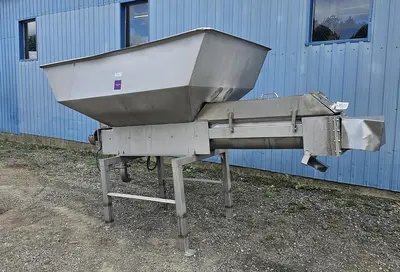 Used Screw Conveyor, 14'' Diameter X 112'' Long