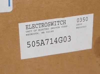 NEW ELECTRO SWITCH CORP. 505A714G03 ROTARY MOTOR CONTROL