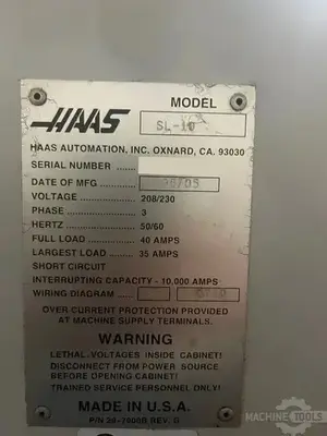 USED 2005 HAAS SL-10