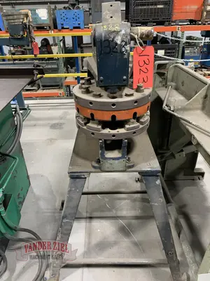 Rotex Rotary Turret Hand Punch, on floor stand, 12", 12 station