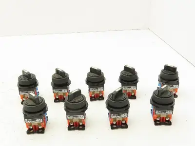 Fuji Electric 2-Position Switch 30mm 250V 6A Lot of 9