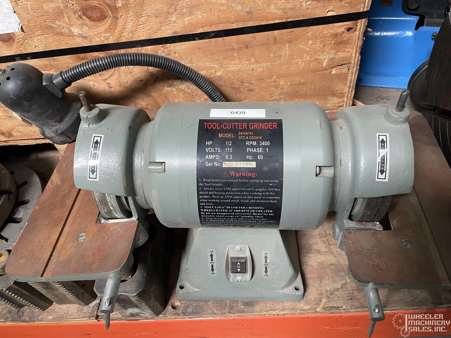 Rutland 64169741 Carbide Tool Bench Grinder 6" #6439 #1