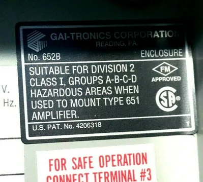 NEW GAI-TRONICS 652B ENCLOSURE