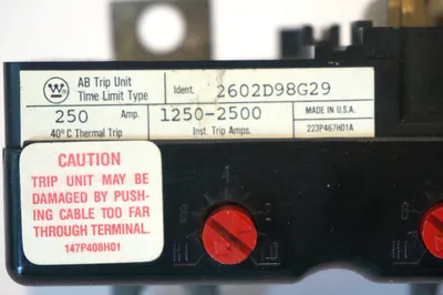 USED WESTINGHOUSE 2602D98G29 TRIP UNIT