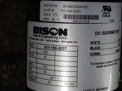 Used BISON 0111902037 Motors (misc) Ohio US | HGR 24 #1005747
